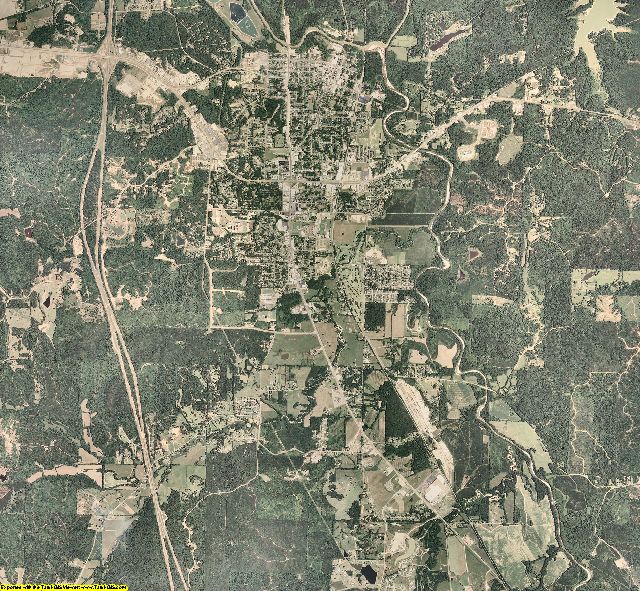 Grenada County, Mississippi aerial photography