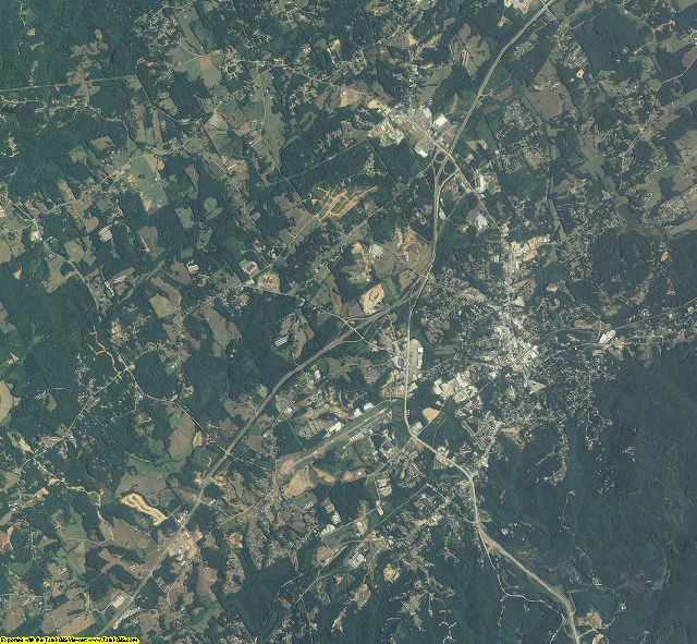 Habersham County, Georgia aerial photography