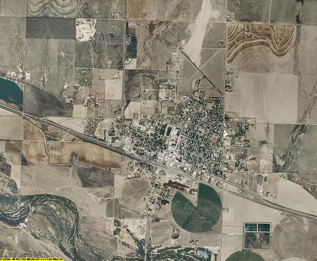 Hamilton County, Kansas aerial photography