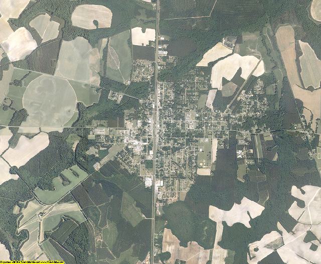 Hampton County, South Carolina aerial photography