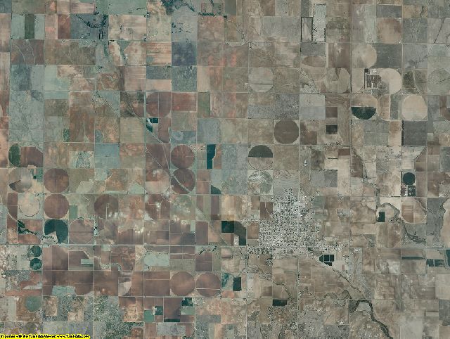 Harmon County, Oklahoma aerial photography