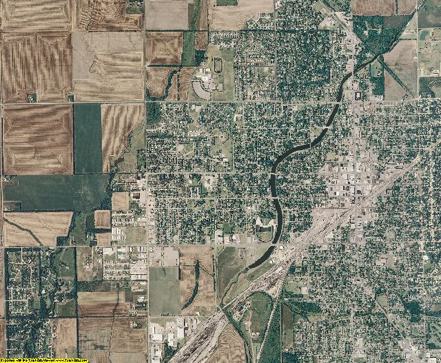 Harvey County, Kansas aerial photography