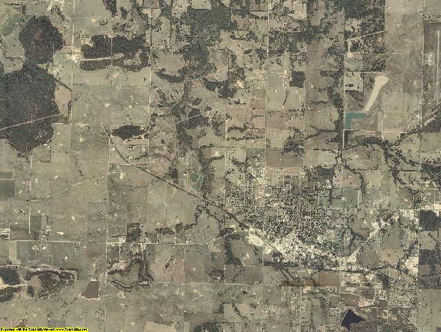 Haskell County, Oklahoma aerial photography