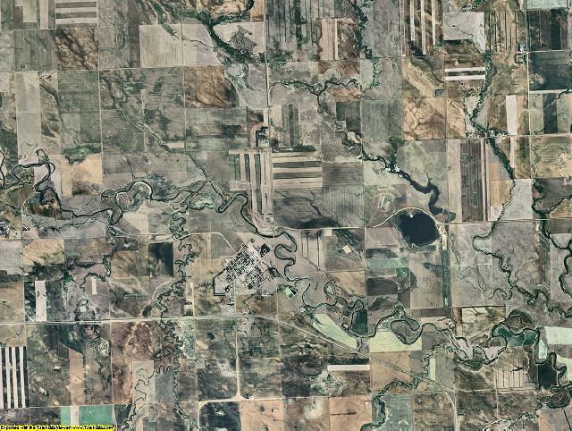 Hettinger County, North Dakota aerial photography