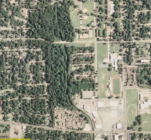 Hinds County, MS aerial photography detail