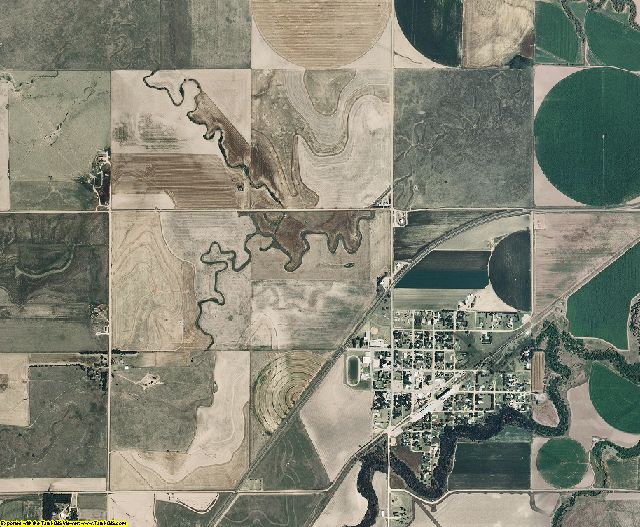 Hodgeman County, Kansas aerial photography