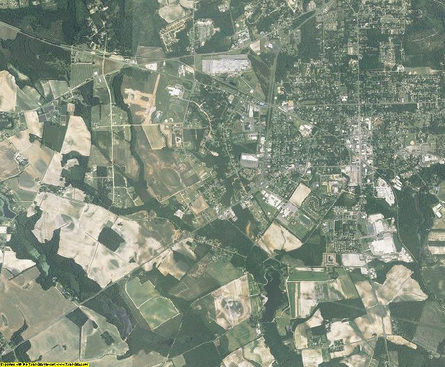 Hoke County, North Carolina aerial photography