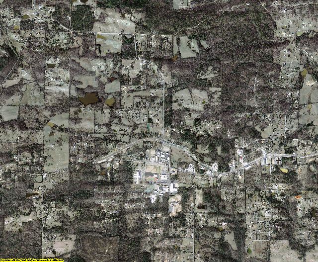 Hot Spring County, Arkansas aerial photography