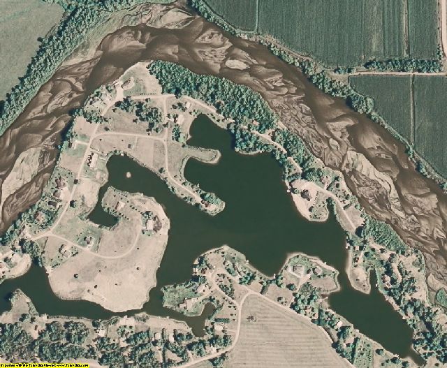 Howard County, NE aerial photography detail