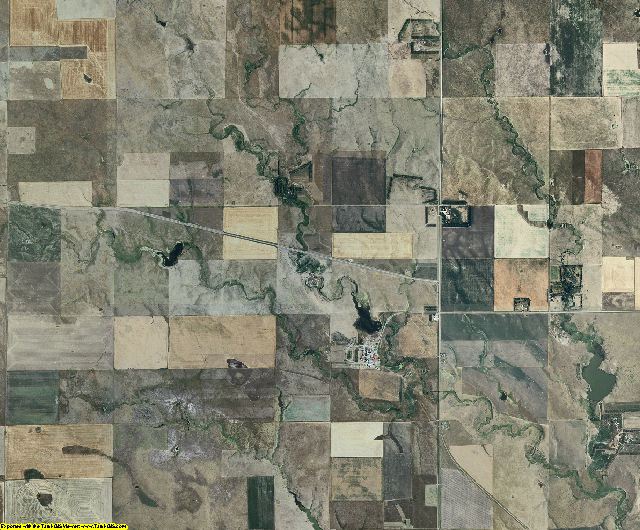 Hyde County, South Dakota aerial photography