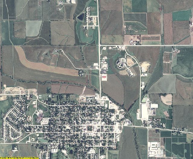 Iowa County, Iowa aerial photography
