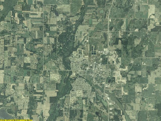 Isanti County, Minnesota aerial photography