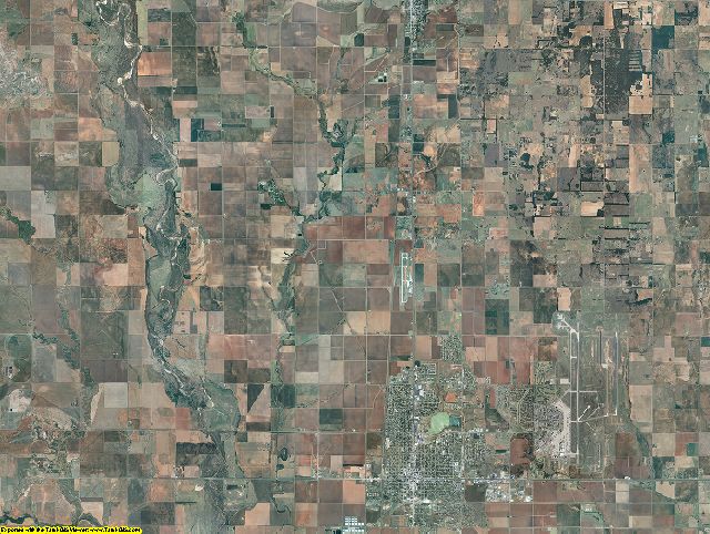 Jackson County, Oklahoma aerial photography