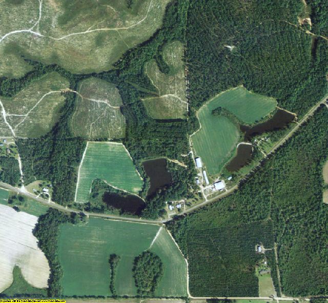 Jeff Davis County, GA aerial photography detail