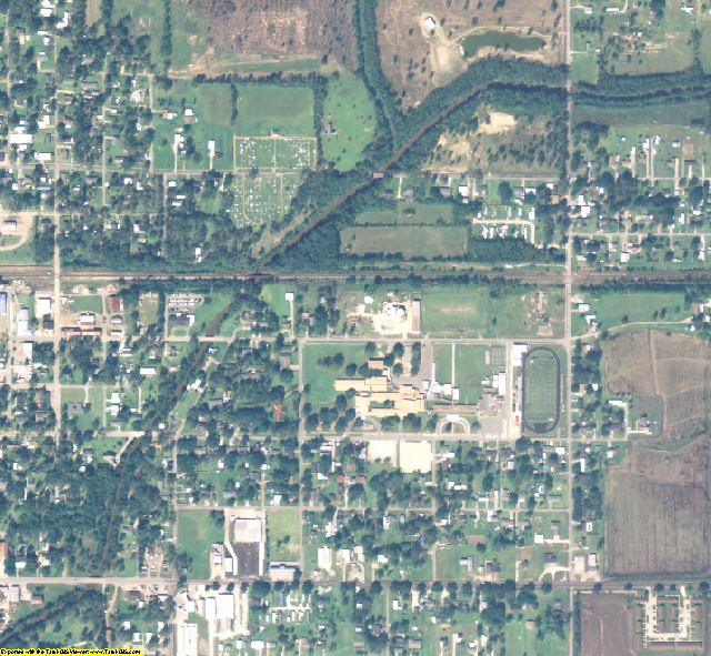 Jefferson Davis County, LA aerial photography detail