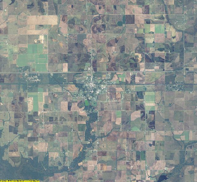 Jefferson Davis County, Louisiana aerial photography
