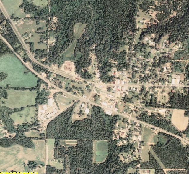 Jefferson Davis County, MS aerial photography detail