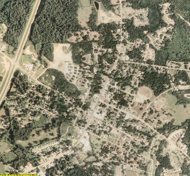 Jefferson County, MS aerial photography detail