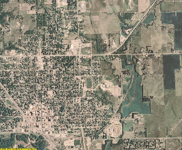 Jefferson County, Nebraska aerial photography