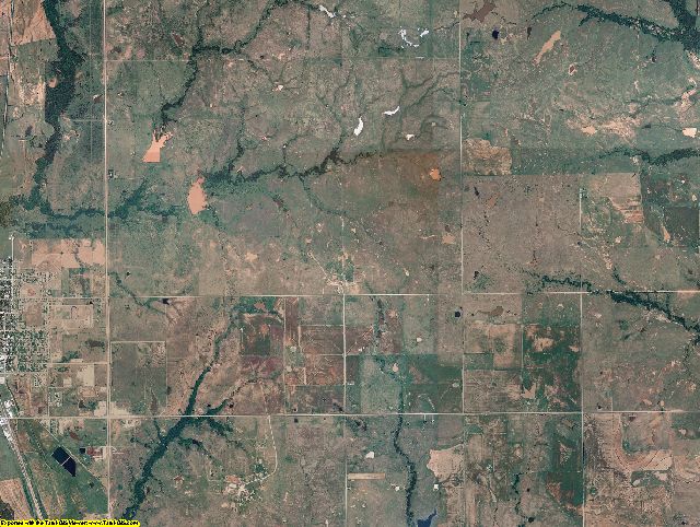 Jefferson County, Oklahoma aerial photography