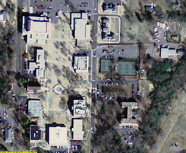 Johnson County, AR aerial photography detail