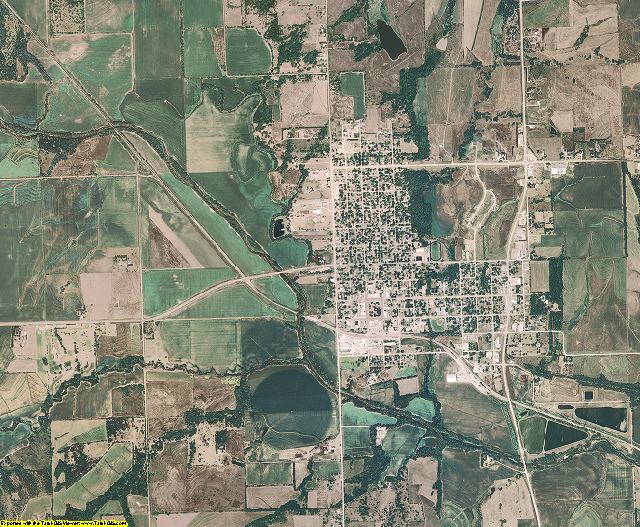 Johnson County, Nebraska aerial photography