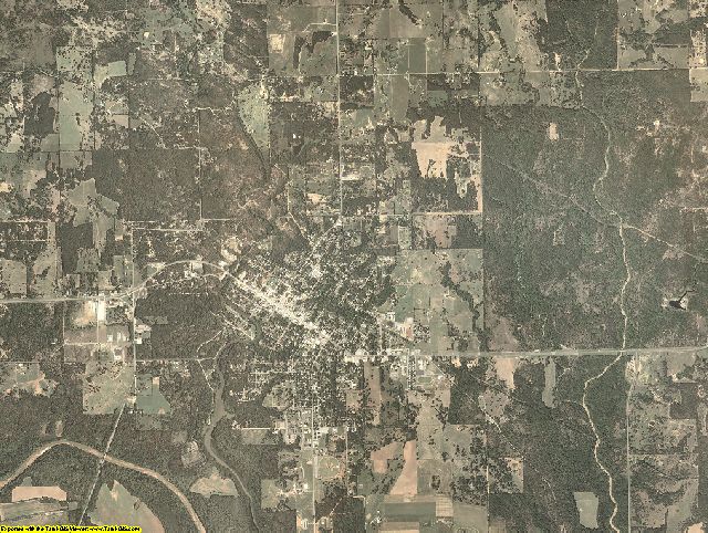 Johnston County, Oklahoma aerial photography