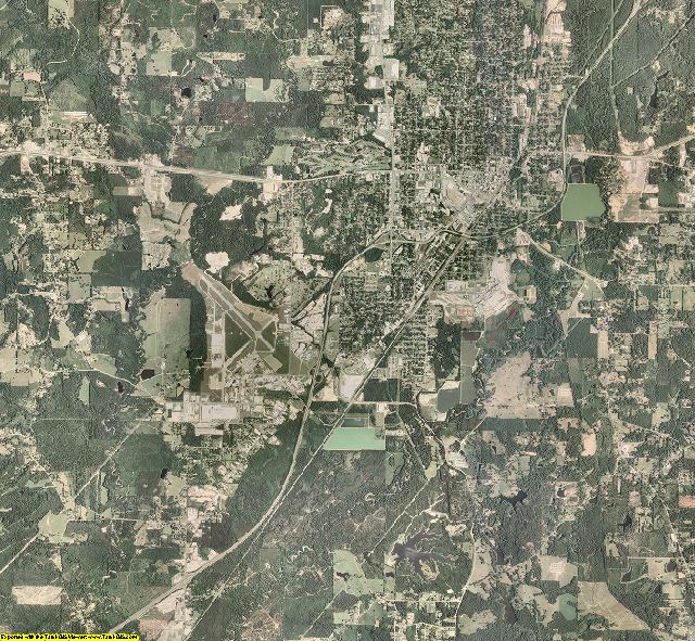 Jones County, Mississippi aerial photography