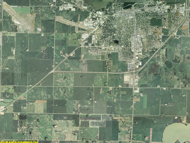 Kandiyohi County, Minnesota aerial photography