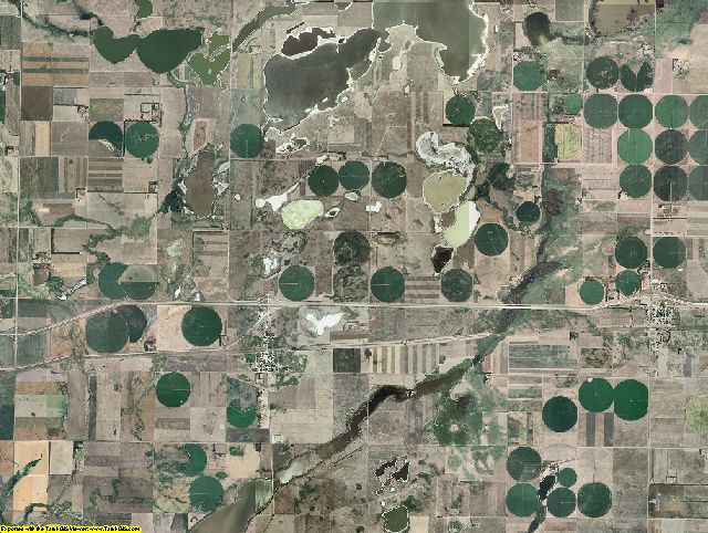 Kidder County, North Dakota aerial photography