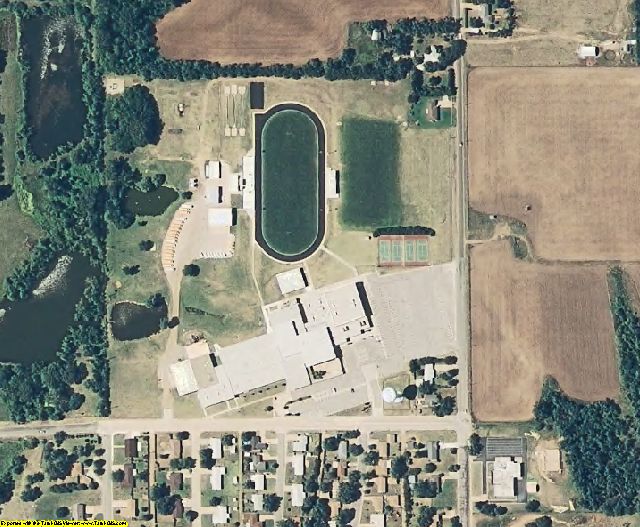 Kingman County, KS aerial photography detail