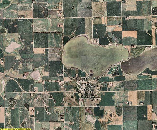 Kingsbury County, South Dakota aerial photography