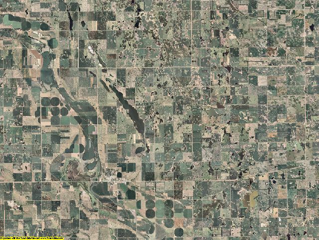 LaMoure County, North Dakota aerial photography