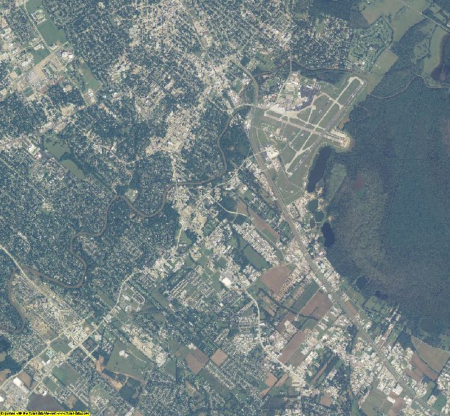 Lafayette County, Louisiana aerial photography