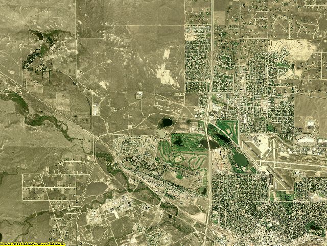 Laramie County, Wyoming aerial photography