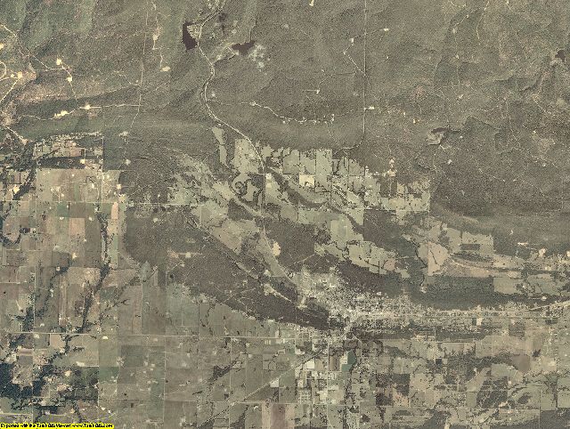 Latimer County, Oklahoma aerial photography