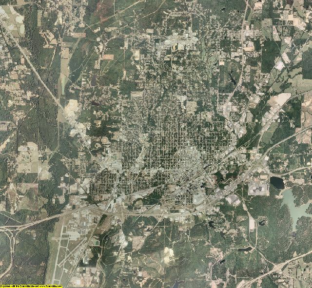 Lauderdale County, Mississippi aerial photography