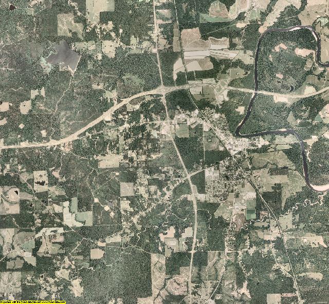 Lawrence County, Mississippi aerial photography