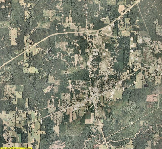 Leake County, Mississippi aerial photography