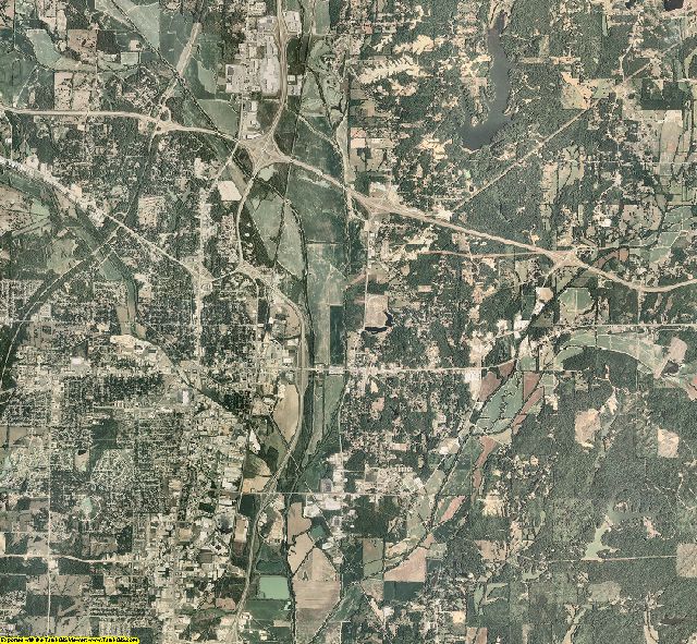 Lee County, Mississippi aerial photography