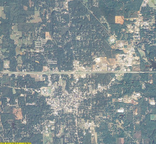 Lincoln County, Louisiana aerial photography