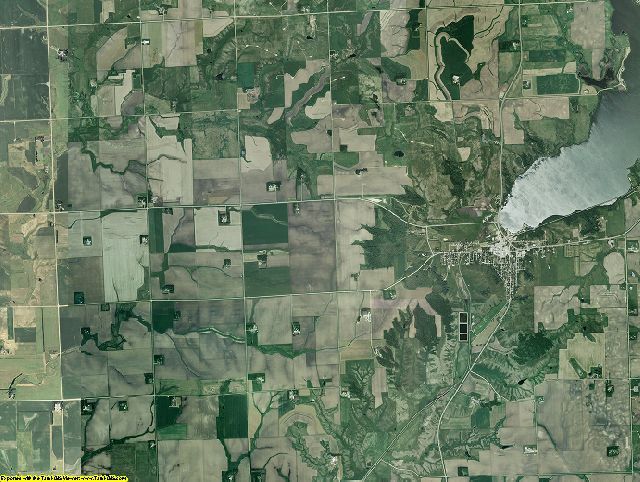 Lincoln County, Minnesota aerial photography