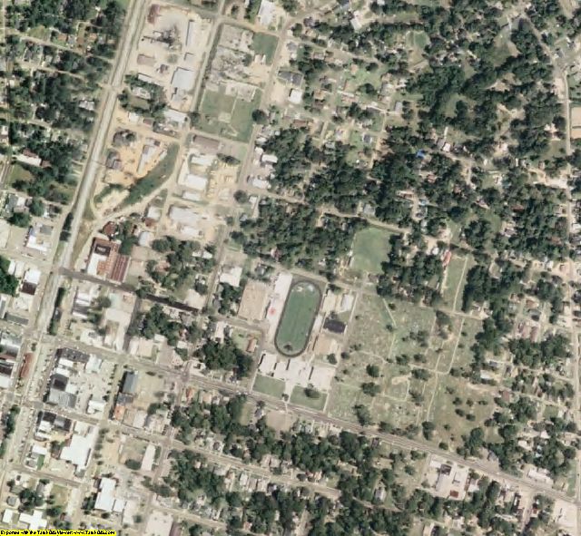 Lincoln County, MS aerial photography detail