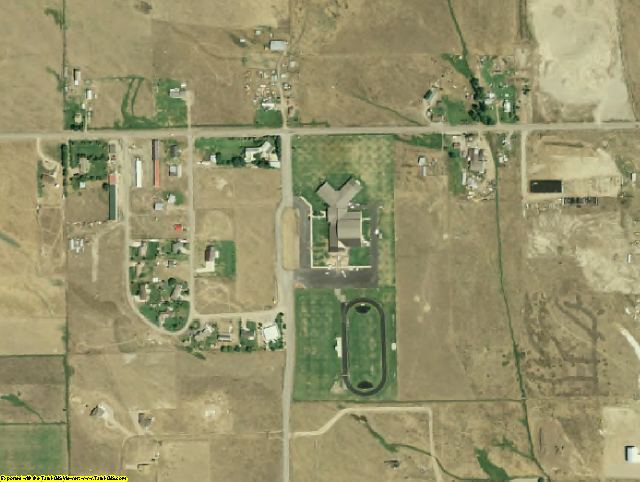 Lincoln County, WY aerial photography detail