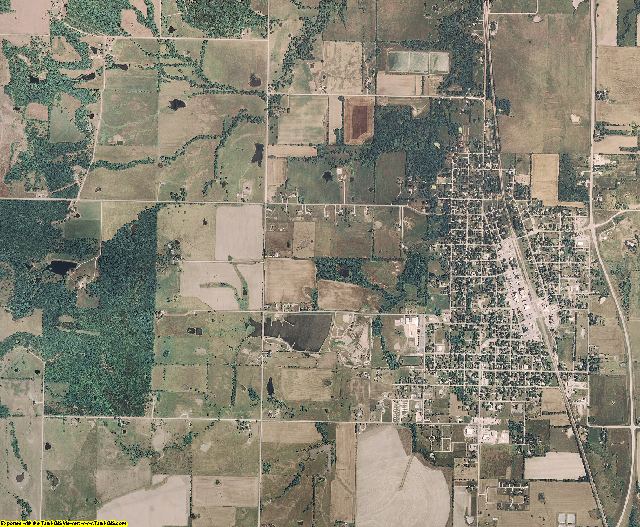 Linn County, Kansas aerial photography