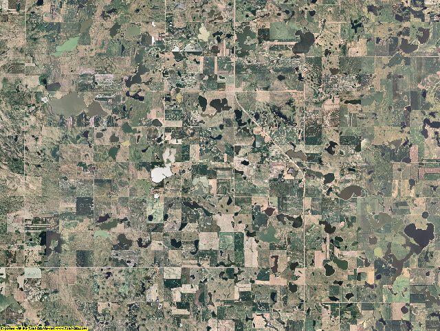 Logan County, North Dakota aerial photography