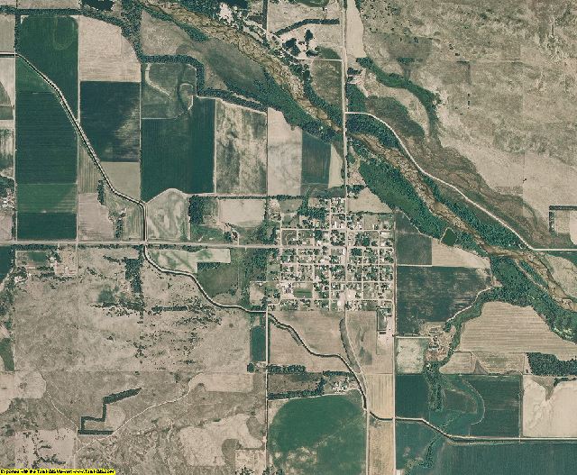 Loup County, Nebraska aerial photography