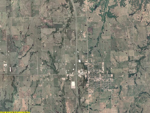 Love County, Oklahoma aerial photography