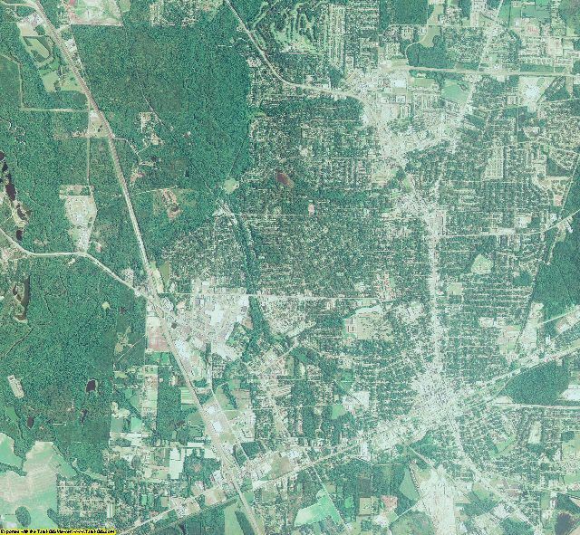 Lowndes County, Georgia aerial photography