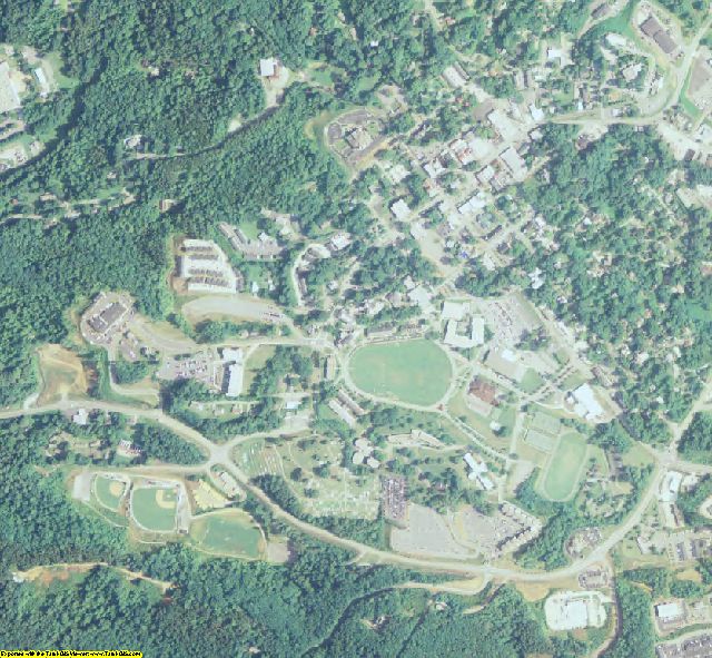 Lumpkin County, GA aerial photography detail